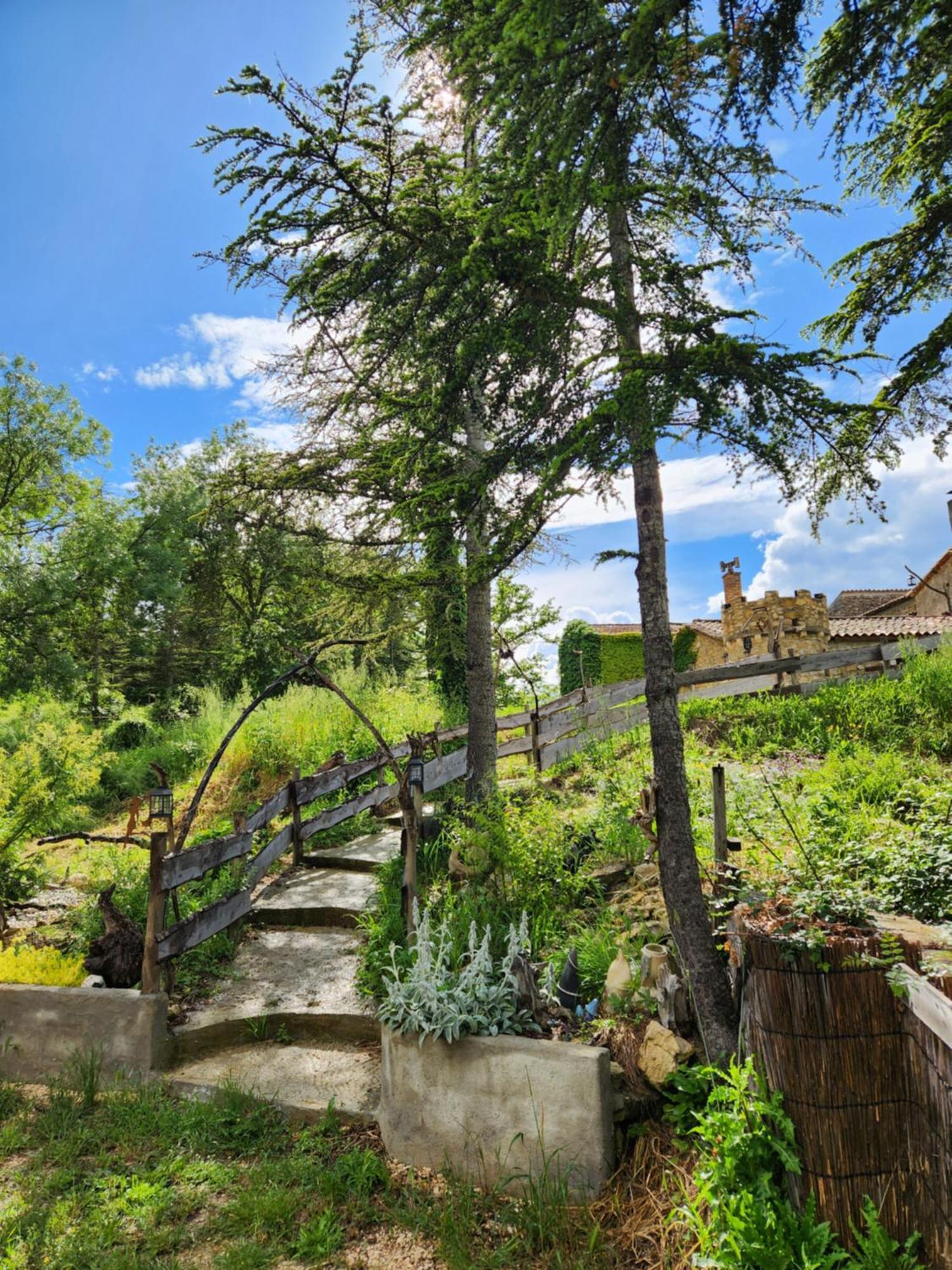 La Chaumiere Magique Des Elfes Et Ses Enigmes Bed and Breakfast Servas  Exteriör bild