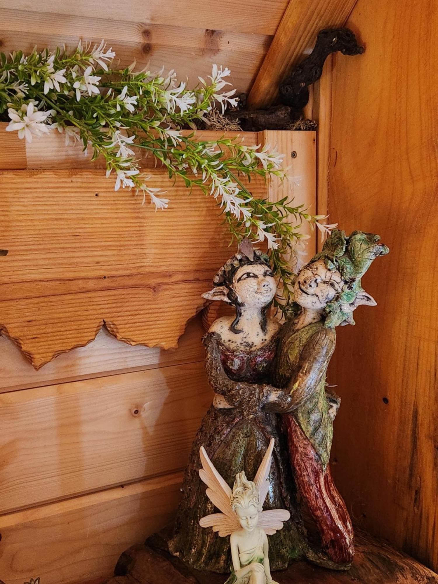 La Chaumiere Magique Des Elfes Et Ses Enigmes Bed and Breakfast Servas  Exteriör bild